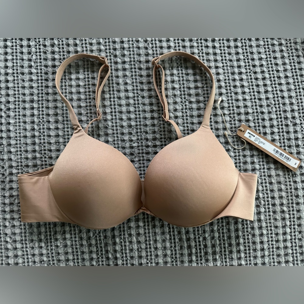 NWT SKIMS Ultimate Push-up Plunge Bra in Clay Size 34A